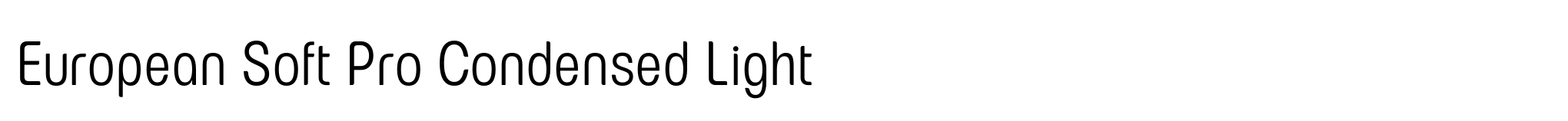 European Soft Pro Condensed Light image